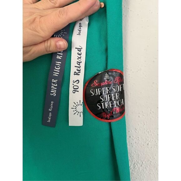 Indigo Rising Woman Super High Rise 90s Relaxed Straight Leg Jean - Picture 7 of 11